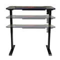 Marvo Herný stôl DE-03 PRO, 120 x 66 cm, 71-121 cm, elektricky nastaviteľná výška, podsvietený, podsvietná herná podložka
