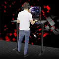 Marvo Herný stôl DE-03 PRO, 120 x 66 cm, 71-121 cm, elektricky nastaviteľná výška, podsvietený, podsvietná herná podložka
