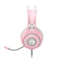 Ďalší obrázok produktu Marvo HG8936, slúchadlá s mikrofónom, ovládanie hlasitosti, ružová, podsvietená, 3.5 mm jack + USB