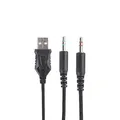 Marvo HG8958, slúchadlá s mikrofónom, ovládanie hlasitosti, čierna, herná, 3.5 mm jack + rozdvojka + USB