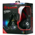 Marvo HG9015G, slúchadlá s mikrofónom, ovládanie hlasitosti, čierna, USB