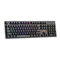 Marvo KG945, Optická klávesnica US, herná, vode odolná typ drôtová (USB), čierna, optická, RGB podsvietená