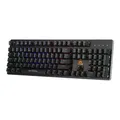 Marvo KG945, Optická klávesnica US, herná, vode odolná typ drôtová (USB), čierna, optická, RGB podsvietená