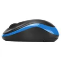 Marvo Myš DWM100BL, 1000DPI, 2.4 [GHz], optika, 3tl., bezdrôtová, čierno-modrá, 1 ks AAA, kancelárska