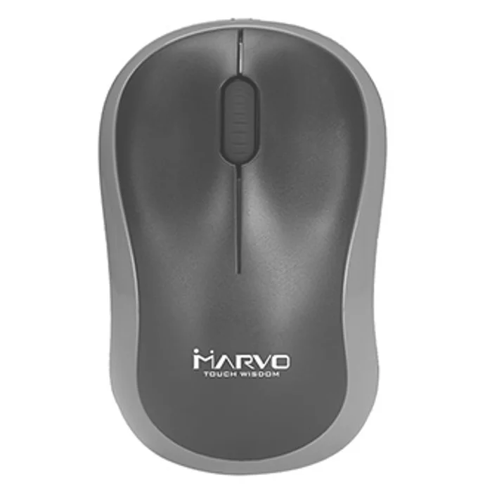 Hlavný obrázok produktu Marvo Myš DWM100GY, 1000DPI, 2.4 [GHz], optika, 3tl., 1 kolečko, bezdrátová, černo-šedá,
