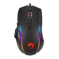 Marvo Myš G945, 10000DPI, optika, 9tl., drôtová USB, čierna, herná, RGB podsvietenie