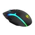 Marvo Myš M729W, 4800DPI, 2.4 [GHz], optika, 7tl., bezdrôtová, čierna, 1 ks vstavaná batéria, herná, podsvietená