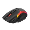Marvo Myš M729W, 4800DPI, 2.4 [GHz], optika, 7tl., bezdrôtová, čierna, 1 ks vstavaná batéria, herná, podsvietená