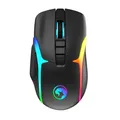 Marvo Myš M729W, 4800DPI, 2.4 [GHz], optika, 7tl., bezdrôtová, čierna, 1 ks vstavaná batéria, herná, podsvietená