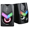 Marvo reproduktory SG-118, 2.0, 6W, čierne, regulácia hlasitosti, herná, 150Hz-20kHz, RGB podsvietenie
