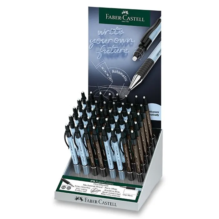 Hlavný obrázok produktu Mechanická tužka Faber-Castell Grip Matic 1375/1377 stojánek, 40 ks, 0,5/0,7 mm