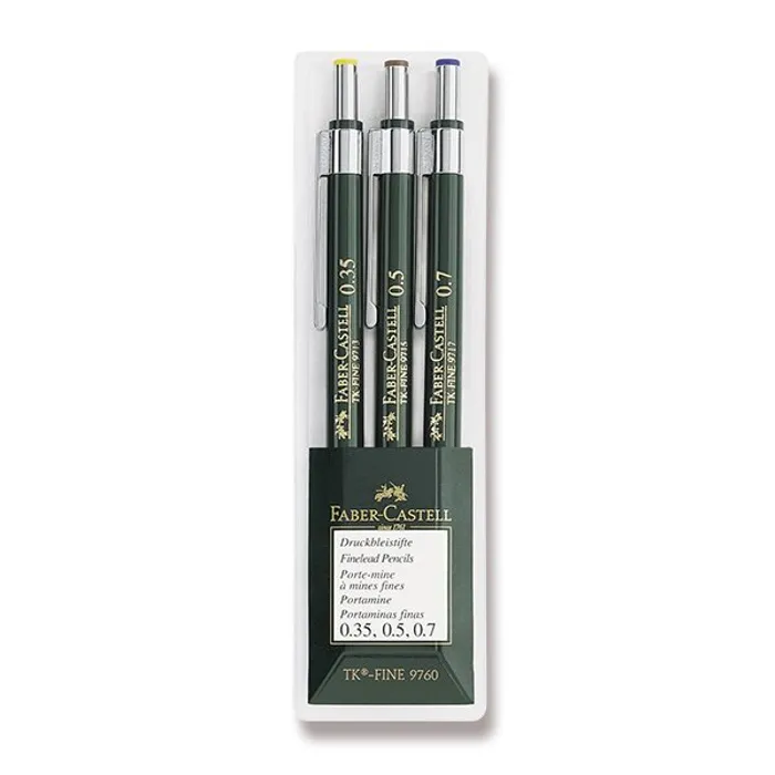 Hlavný obrázok produktu Mechanická tužka Faber-Castell TK Fine sada 3 ks