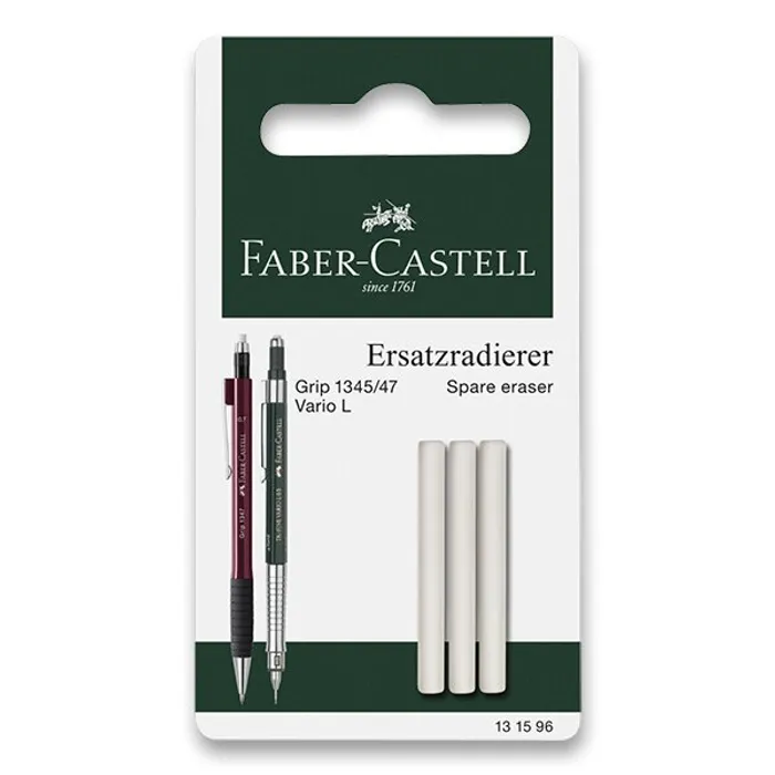 Hlavný obrázok produktu Mechanická tužka Grip 1345/47, náhr.pryž BL 3ks Faber Castell (131596)