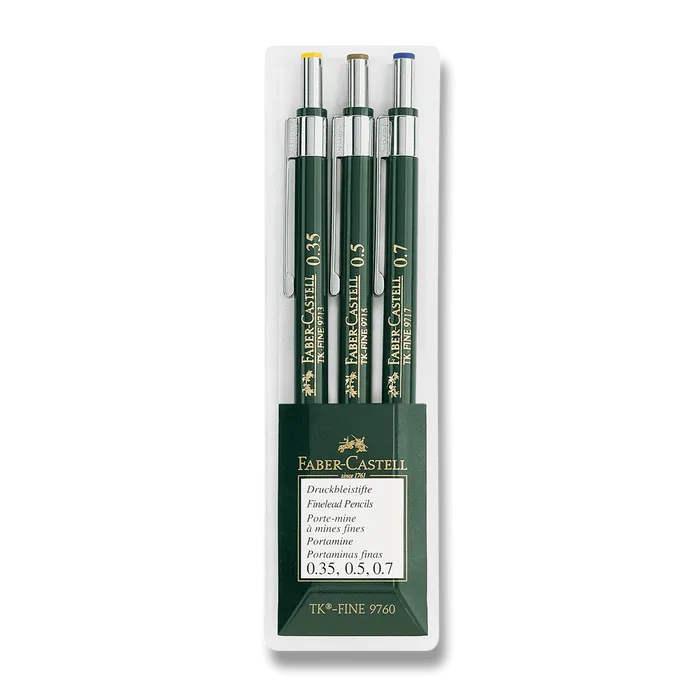 Hlavný obrázok produktu Mechanická tužka TK-Fine Sada (0.3, 0.5, 0.7) 3ks Faber Castell (136030)