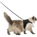 Ďalší obrázok produktu Mäkký postroj s vodítkom pre mačku XL 36-54cm / 1,20 m čierny