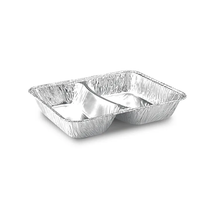 Hlavný obrázok produktu Menu mísa 2-dílná ALU (1020ml) 22,7 x 17,7 x 3,9cm [100 ks]
