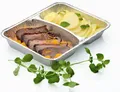Ďalší obrázok produktu Menu misa (ALU) 2dielna 227 x 177 x 30 mm 810ml [100 ks]