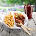 Ďalší obrázok produktu Menu misa (PP) s viečkom nedelená osemhranná priehľadná [25 ks]