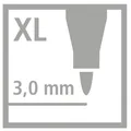 Ďalší obrázok produktu Metalická vláknová fixka s XL hrotom - STABILO Trio DECO - 8 ks sada