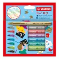 Ďalší obrázok produktu Metalická vláknová fixka s XL hrotom - STABILO Trio DECO - 8 ks sada