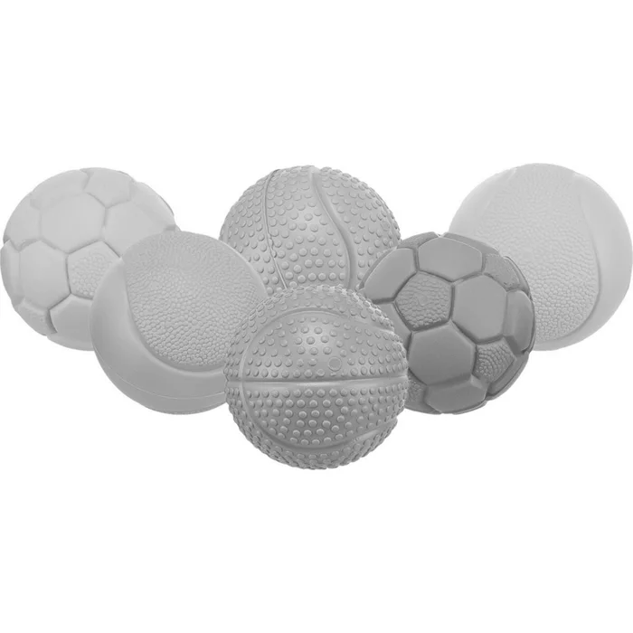 Hlavný obrázok produktu Míček o 4,5 cm, přírodní guma, design míčové sporty, mix barev