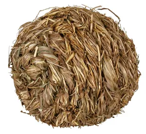 Loptička s rolničkou z trávy 10 cm