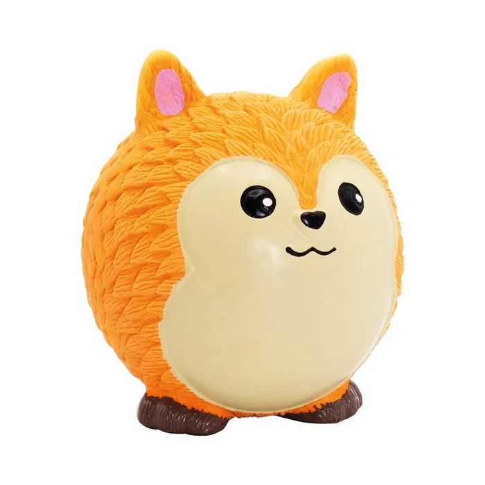 Hlavný obrázok produktu Míček v designu Totoro liška, se zvukem, 8 cm, latex, oranžová, HipHop