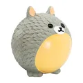 Ďalší obrázok produktu Loptička v dizajne zvieratká Totoro, so zvukom, 8 cm, latex, šedá, HipHop