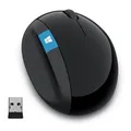 Microsoft Myš Sculpt Ergonomic Mouse, 1000DPI, 2.4 [GHz], laserová, 7tl., bezdrôtová, čierna, 2 ks AA, klasická, MicrosoftR 2.4 GH
