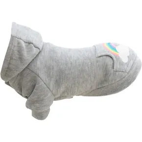 Mikina s kapucňou RAINBOW FALLS šedá XXS: 21cm, hruď: 32cm, krk: 24cm