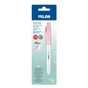 Mikrotužka / Pentelka MILAN PL1 Antibacterial HB 0,7 mm - ružová, blister