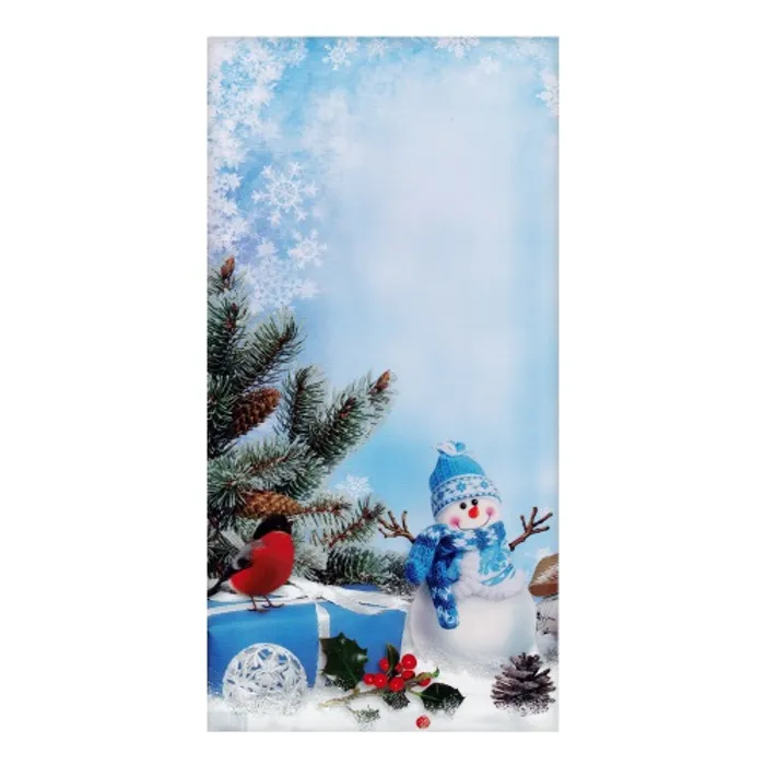 Hlavný obrázok produktu Mikulášsky sáček PP 21x40 cm - sněhulák s dárkem