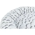 Ďalší obrázok produktu MILA okrúhly plyšový pelech, biela/sivá o 60 cm