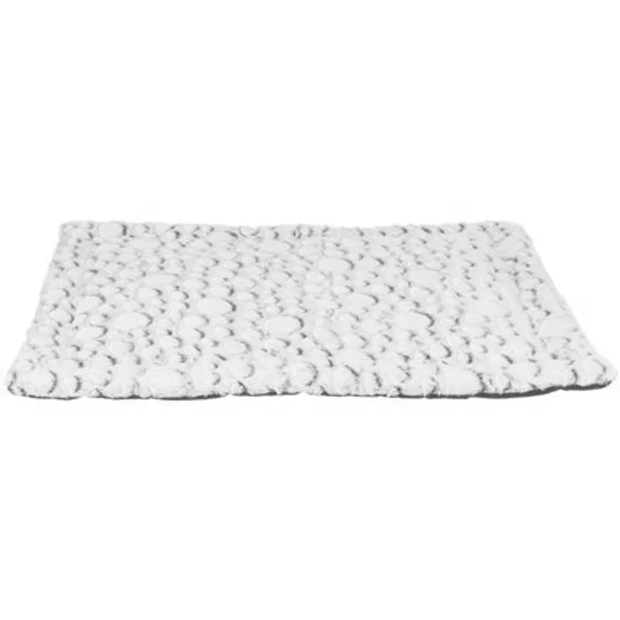 Hlavný obrázok produktu MILA plyšová podložka k ležení, bílá/šedá 100 x 70 cm