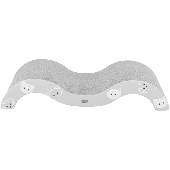 Hlavný obrázok produktu MIMI škrábací karton vlna 50 x 9 x 23 cm, s catnipem, šalvějová/šedá - LIMITOVANÁ NABÍDKA