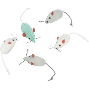 Mini - Mouse, bal. 160 ks biela, šedá myš 5 cm