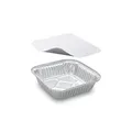 Ďalší obrázok produktu Miska (ALU) hranatá 158 x 158 x 34 mm 560ml + viečko [5 sád]