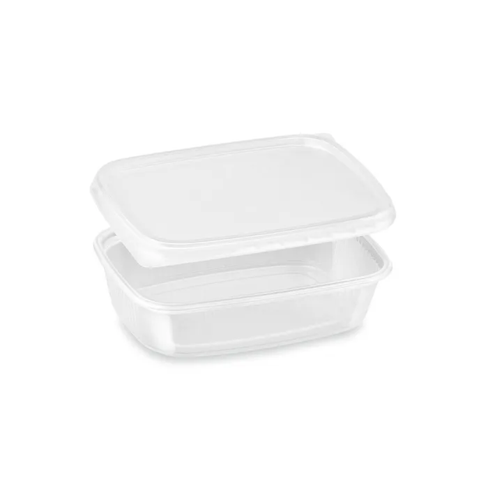 Hlavný obrázok produktu Miska hranatá průhledná 125 ml + víčko (PP) [2 x 250 ks]
