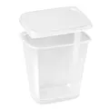 Miska (PP) hranatá priehľadná 500ml + viečko [250 sád]