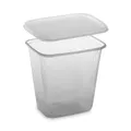 Ďalší obrázok produktu Miska (PP) hranatá priehľadná 500ml + viečko [250 sád]