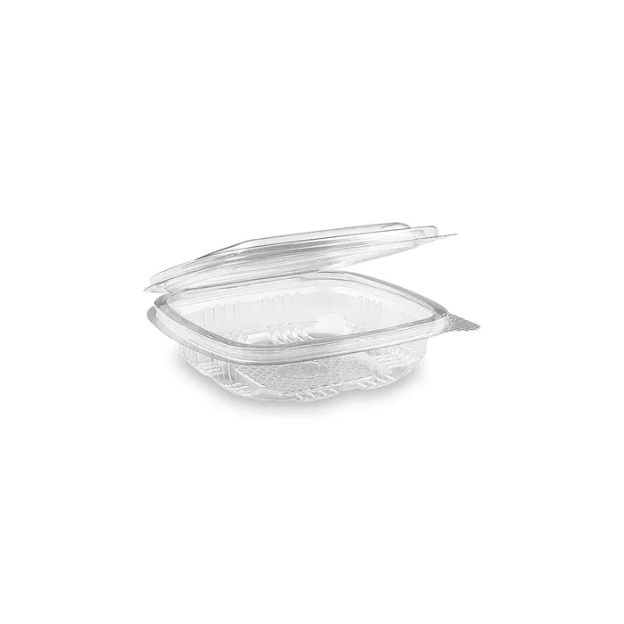 Hlavný obrázok produktu Miska hranatá průhledná s víčkem 125 ml (PET) [50 ks]