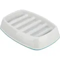 Miska na pomalé kŕmenie, design mreža, 0,25l/21 ×14 cm, plast/TPR, sivá