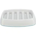Miska na pomalé kŕmenie, design mreža, 0,25l/21 ×14 cm, plast/TPR, sivá