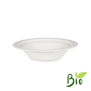 Miska cukrová trstina priemer 180mm 400ml [50 ks]
