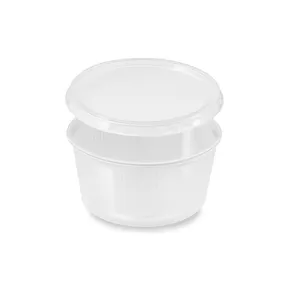 Miska (PP) okrúhla priehľadná 250ml + viečko [250 sád]