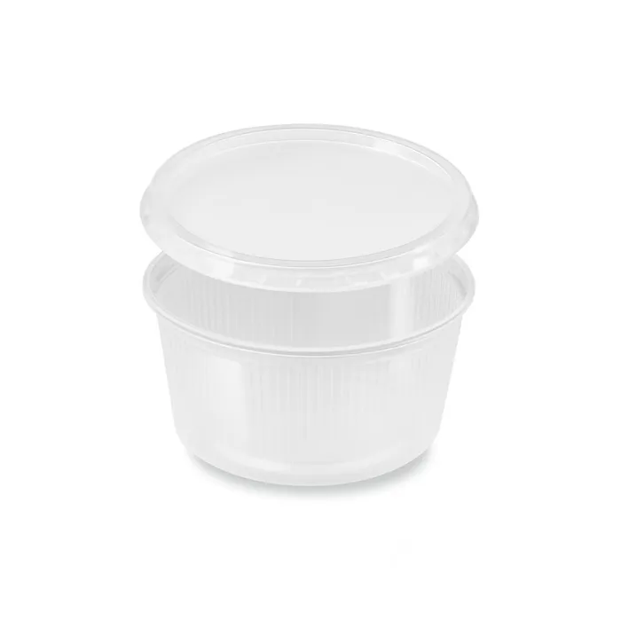 Hlavný obrázok produktu Miska kulatá průhledná 250 ml + víčko (PP) [2 x 250 ks]