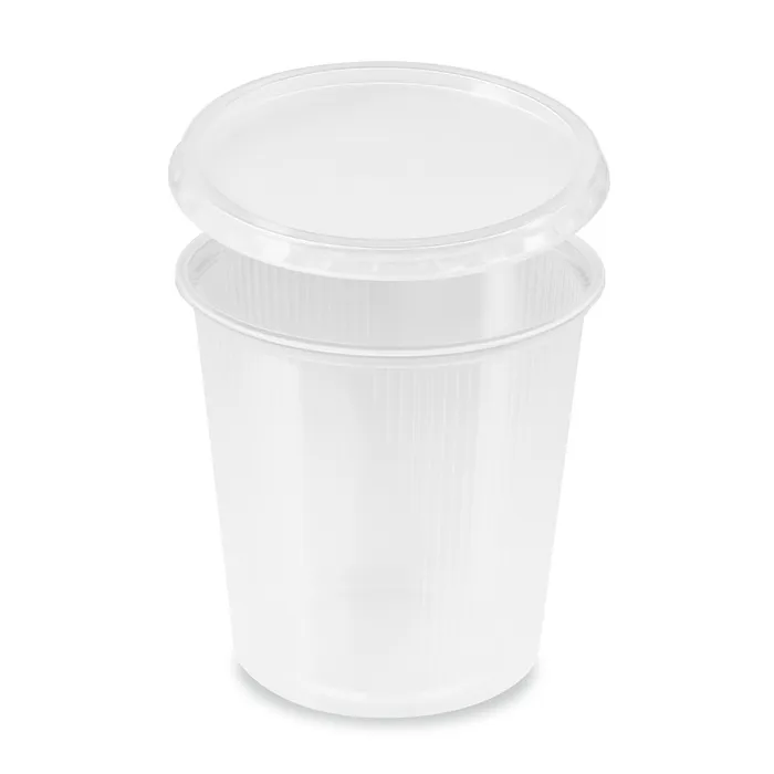 Hlavný obrázok produktu Miska kulatá průhledná 500 ml + víčko (PP) [2 x 250 ks]