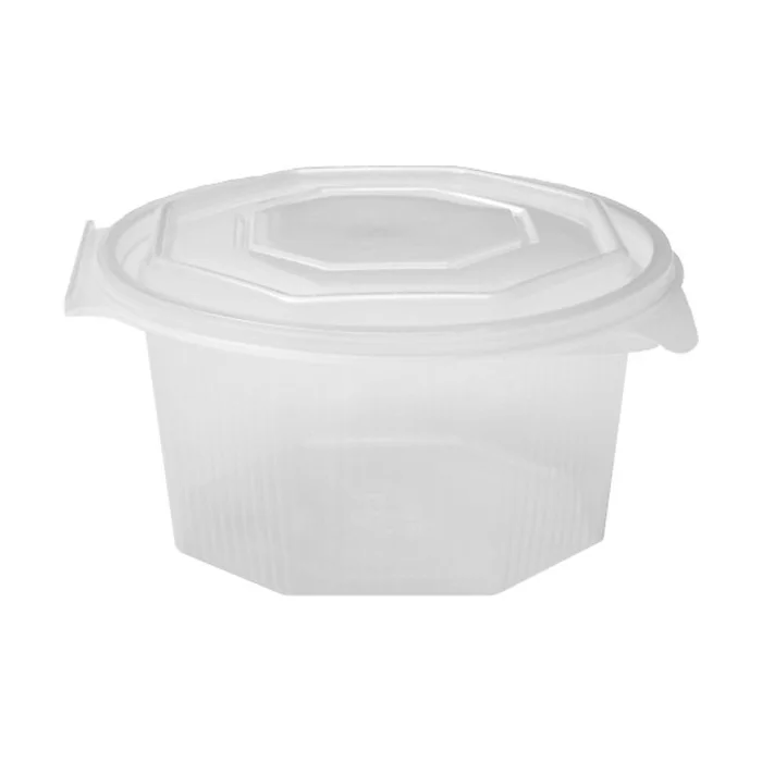 Hlavný obrázok produktu Miska osmiboká průhledná s víčkem 1000 ml (PP) [50 ks]