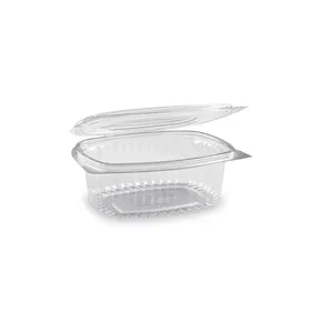 Miska (rPET) s viečkom oválna priehľadná 375ml [50 ks]