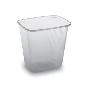 Miska (PP) hranatá priehľadná 108 x 81 mm 500ml [100 ks]